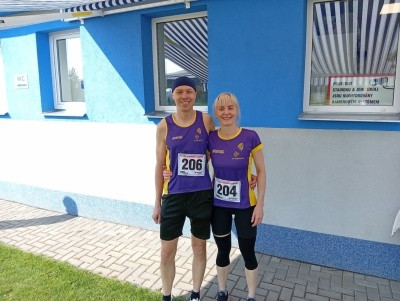 Simona Grulichová první a Jan Baldík druhý kategoriích v Lutíně